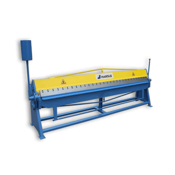 Máquina dobradora manual de folhas planas